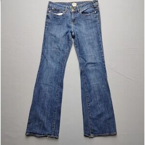 Gap Essential Bootcut Jeans Womens 10/30L Medium Wash Blue Stretch Denim